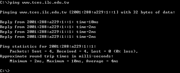 ping6tces